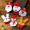 Nova Venda Quente Transfronteiriça Pelúcia de Natal Cabeça Velho Boneco de Neve Rena DIY Acessórios para Sapatos de Véspera de Natal