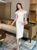 2026 Verano Nuevo Vestido Luna Blanca Vestido Blanco para Mujer Vestido de Compromiso 9015