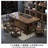 Balcón Apartamento Pequeño Mesa de Té y Sillas Combinación Nuevo Estilo Chino Madera Maciza Oficina Mesa de Café Una Mesa Cinco Sillas Hogar Mesa de Té Kung Fu