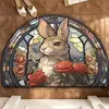 Alfombrillas de Suelo de Terciopelo de Cristal Transfronterizas Resistentes a las Manchas y Fáciles de Cuidar, Alfombrillas Decorativas de Pascua, Alfombrillas Antideslizantes Absorbentes de Agua y Aceite para el Hogar y la Cocina