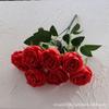 7 Rosas de Concubina Imperial Estilo Coreano Pequeno Cabo Pacote 7 Flores de Simulação de Rosa Philips Casa Casamento Buquê de Rosas
