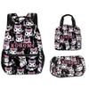 Mochila Escolar para Estudiante de Primaria con Estampado Completo de Kuromi Transfronteriza, Dibujos Animados, Gran Capacidad, Mochila Infantil, Lonchera Portátil