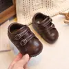 Zapatos Individuales de Niña para Primavera y Otoño, Zapatos de Cuero para Niña, Zapatos para Caminar de Bebé con Suela Suave, Zapatos Pequeños de Cuero Elegantes Retro para Niño, Modernos