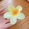 Accesorios para el Cabello Nuevos Transfronterizos Europeos y Americanos Pasador de Flor Elegante de Alta Gama Pasador de Plumeria Pasador para el Cabello de Mujer en la Parte Posterior de la Cabeza