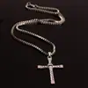 Joyería europea y americana Toledo velocidad y pasión 8 Colgante de collar de cruz collar de hombre con cadena para ropa suéter