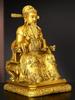 Ornamento de Estátua do Imperador Wenchang de Bronze para Adoração Doméstica, Decoração de Sala de Estar, Mesa de Estudo, Estrela Wenchang, Estátua de Bronze da Estrela Wenque