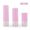 Nova Garrafa de Viagem de Silicone Cosmético Cilíndrica para Envase de Silicone Shampoo Sabonete Líquido Loção Garrafa de Armazenamento