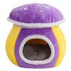 Suministrado directamente por el fabricante, cama para gatos tipo hongo de alta apariencia, engrosada y cálida para el invierno, de felpa, desmontable y lavable, disponible para dropshipping con envío gratuito