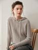 ¡Irresistible! Sudadera con capucha gruesa de punto trenzado de cachemira para mujer, suelta, con patrón de torsión, juvenil