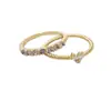 Anel feminino Super Flash Zircônia, leve, luxuoso, de nicho, requintado, para usar em conjunto com outros anéis, conjunto de 2 peças, alta qualidade, personalidade, versátil.