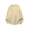 25 Suéter Liso de Cor Sólida com Gola Redonda Outono/Inverno Estilo Simples Preguiçoso Casual Camisa Básica de Manga Longa Masculina Estilo Casal