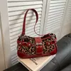 Bolsa de Ombro Estampada de Leopardo para Mulheres Nova Tendência Retro Primavera 2026 Bolsa de Axila Versátil Bolsa Transversal Bolsa de Moda de Alta Qualidade