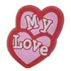Accesorios de Corazón Rojo para el Día de San Valentín Parche Suave de PVC Accesorios para el Cabello Funda para Teléfono Celular Flor para Zapatos Joyería DIY Accesorios de Bolígrafo Publicitario