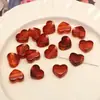 Cuentas de Corazón con Agujero Grande de Jade Sintético Acrílico Accesorios para Manualidades con Cuentas Cadena para Llavero Cadena para Teléfono Móvil Material Decorativo