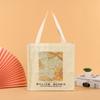 Bolsa Tote de Lona DIY para Alunos do Ensino Fundamental e Médio, Bolsa de Armazenamento para Treinamento e Reforço Escolar, Bolsa Tote Ecológica Promocional para Compras