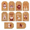 Tarjeta de Etiqueta de Regalo de Navidad, Postal de Navidad, Tarjeta Postventa, Tarjeta de Etiqueta de Papel Kraft, Etiqueta de Papel Kraft