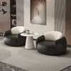 Mesa y sillas de negociación modernas de lujo ligero para sala de estar, balcón, dormitorio, salón de belleza, tienda de ropa, silla individual de cuero con diseño de garra de gato