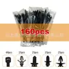 160 PEÇAS fixador de chicote elétrico automotivo abraçadeira de nylon clipe de fio de carro chicote elétrico automotivo clipe de acabamento de cabo de carro