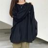 Mayoreo 2025 Nuevo Otoño Estilo Coreano Suelto Talla Grande Color Sólido Delgado Sudadera de Manga Larga Ropa de Mujer Tops de Estudiante para Mujer