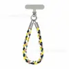 Cordão trançado de quatro fios personalizado para celular, pulseira de pulso, alça de suspensão multiuso para garrafas de água, câmeras, bolsas e chaveiros