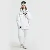 23 Trajes de Esquí Estilo Coreano para Hombres y Mujeres, Chaquetas de Pareja a Prueba de Viento, Impermeables y Cálidas, Chaquetas y Pantalones de Esquí para Tabla Única y Doble