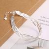 Pulsera de Cadena de Hueso de Serpiente Trenzada Multicapa de Plata Esterlina 925 para Mujer, Diseño de Nicho Simple, Pulsera Bestie de Estilo Frío