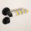 Funda protectora para manija de puerta de baño, de lana tejida, silenciosa, anticolisión, funda para manija de puerta, guantes antirrobo para manija de puerta, funda anticolisión