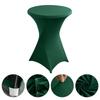 Atacado Transfronteiriço Hotel Casamento Banquete Mesa de Coquetel Quatro Cantos Cor Sólida Mesa de Bar Capa de Mesa Elástica Resistente ao Desgaste e à Poeira