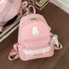 Mochila Escolar Versátil para Estudiantes Nueva y Linda con Temática de Conejo, Simple y Elegante, Gran Capacidad, Bolso de Viaje Escolar de Alto Valor