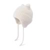 Sombrero para Niños Invierno Masculino y Femenino Bebé Exterior Cálido Protección para las Orejas Capucha Dibujos Animados Lindo Oreja de Gato Tejido de Aguja Lana Sombrero de Lana