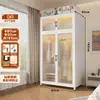 Armario de Acero Dormitorio Hogar Económico Armario de Hierro Habitación de Alquiler para Niños 2025 Popular Almacenamiento Armario Colgante