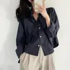 Camisa chic estilo coreano Corea del Sur diseño de primavera y otoño para mujer sentido de diseño nicho suelta pequeña parte superior camisa nicho alta sensación