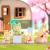 Nueva caja ciega de oso roncando flocado tide play creativa adorable adornos de escritorio regalo decorativo para niñas venta al por mayor