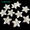 50 Piezas Flores Pequeñas de Satén 3D Adornos DIY Hechos a Mano Vestidos de Boda Vestidos de Noche Faldas Materiales Decorativos