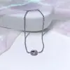 Nuevo Estilo Collar de Piedras Preciosas Europeo y Americano Simple Elegante Cadena para Clavícula Cadena de Cuello Cadena Hueso de Serpiente para Mujeres Estilo Frío