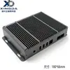 Chassi industrial de controle com perfil de alumínio de dissipação total de calor, gabinete de computador embutido sem ventoinha, placa-mãe PCB
