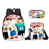 Mundo Virtual Roblox Transfronterizo Mochila Estudiantil Bolso Cruzado para Niños Estuche de Lápices de Una Sola Capa para Niños Set de Tres Piezas Versátil Más Vendido