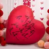 Decoración de Habitación de Boda, Globos Desinflables Gigantes con Forma de Corazón, Decoración de Sala de Estar, Suministros para Bodas, Accesorios para Fotos de Escena de Compromiso, Boda