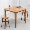 Mesa Cuadrada de Bambú Engrosada de Pies Mesa Cuadrada Simple Mesa de Comedor Simple Mesa de Comedor para Snacks Mesa Cuadrada de Madera Maciza Escritorio Hogar