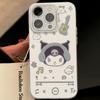 Carcasa para teléfono móvil Apple Air Shell IMD Tide de color plateado con dibujos animados de Sanrio para iPhone 15/14/13 Pro Max (11/12 yuanes)