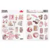 100 Piezas de Pegatinas Rosas Pequeñas Estilo Ins, Decoración Creativa Personalizada Pegatinas para Diario DIY, Pegatinas para Teléfono Móvil y Patineta