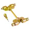 Dispositivo de desmontaje de cadena de distribución de motocicleta herramienta de reemplazo de cadena pequeña de una fila de dos puntos para cadena de distribución dispositivo de desmontaje de cadena de corte de cadena
