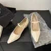 Elegante Mary Jane de una tira con tacón grueso estilo francés para mujer Moda 2026 Punta fina Tacones altos poco profundos para el trabajo