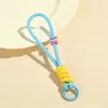 Cordão Colorido Novo para Celular Transfronteiriço, Corda Trançada Feita à Mão, Chaveiro para Capa de Celular DIY, Alça Destacável Anti-Perda para Garrafa de Água
