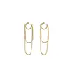 Pendientes Elegantes de Borlas de Lujo Ligero 2025 Nuevos Versátiles de Metal Aro Multicapa Pendientes de Diseño Nicho para Mujer