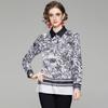 Camisa de temperamento europeo y americano 2022 otoño vintage solapa manga larga estampada top de moda transfronterizo de Amazon