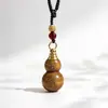 Três Dourados Quatro Prateados Grão de Arroz Preenchido Tesouro Tesouro Estilo Cabacinha Pingente Corda Pixiu Ano Após Ano Abundância Roupa e Comida Sem Preocupações Chaveiro