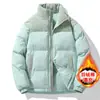 Chaquetas de Algodón Transfronterizas para Hombre y Mujer, Chaquetas Acolchadas de Cuello Alto, Abrigos de Algodón Cálido de Forro Polar para Parejas, Venta al por Mayor con Impresión de Logo, Fabricante