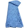Tecido de Seda Leite com Renda Vazada Bordada Solúvel em Água em Largura Total, Acessórios para Roupas e Vestidos Cor Sólida Estilo Francês