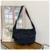 Bolsa de Nylon de Gran Capacidad Bolso Cruzado para Mujer Casual con Cordón Tipo Bollo Estilo Perezoso Bolsa para Viajar al Trabajo Bolso de Hombro Deportivo para Mujer